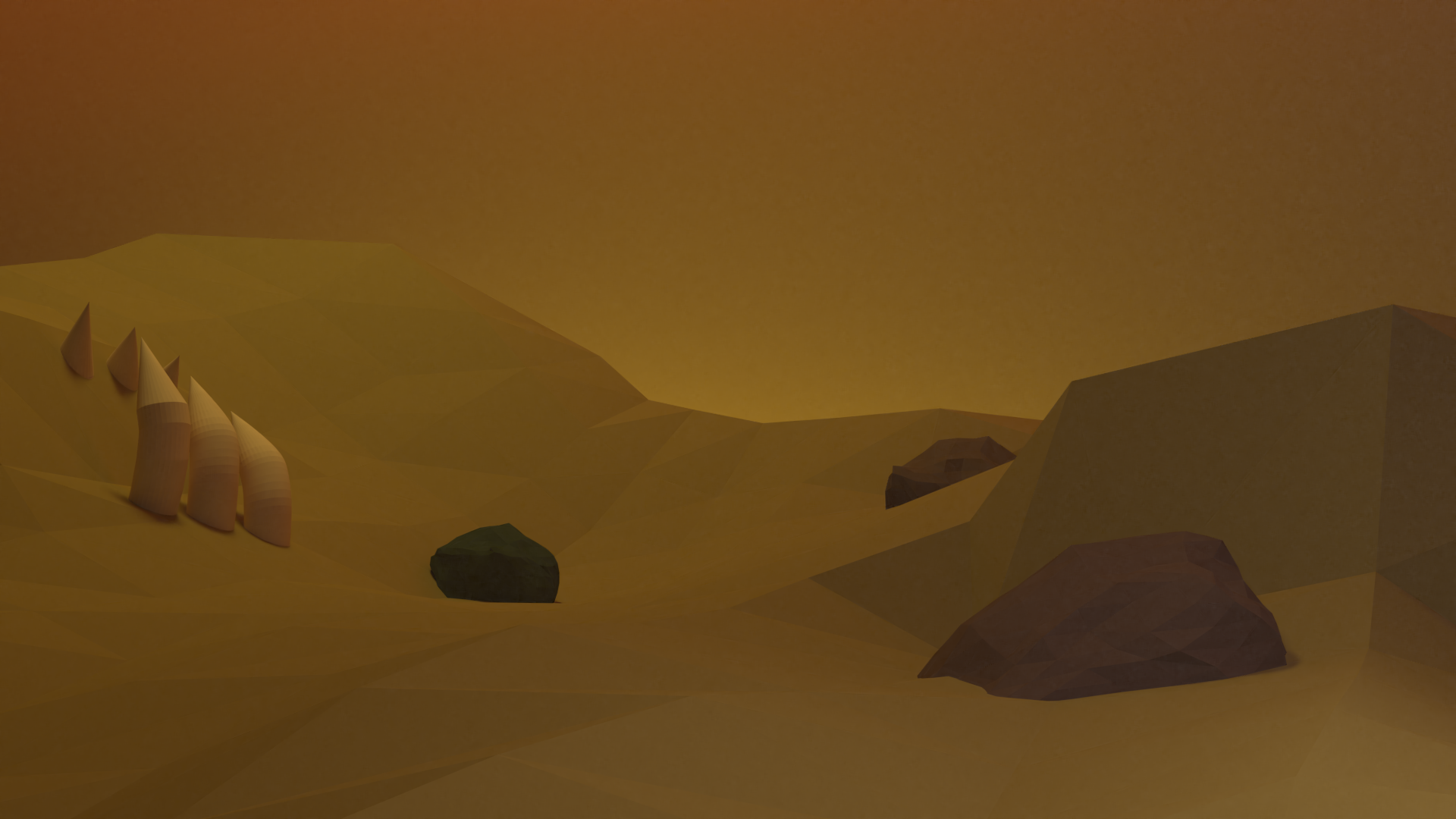 Paysage style lowpoly